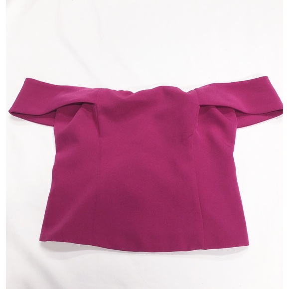 Express Fitted Off the Shoulder Top Shirt Tank - Picture 5 of 7